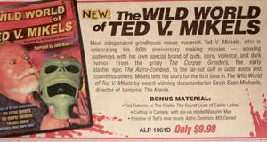 Oldies catalog advertisement for The Wild World of Ted V. Mikels